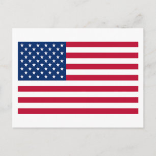 Flagge der USA Postkarte