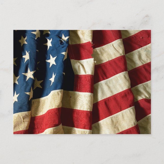 Flagge der USA - Postkarte (Vorderseite)