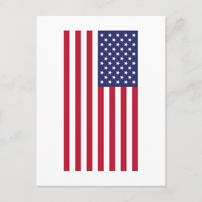 Flagge der USA Postkarte (Vorderseite)