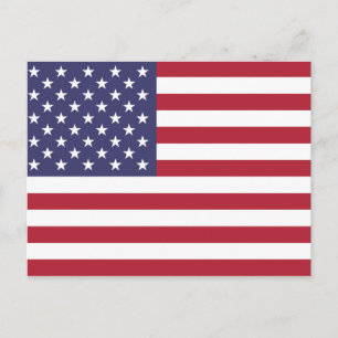 Flagge der USA Postkarte