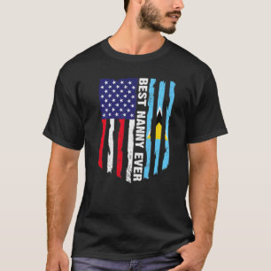 Flagge der USA / Saint Lucia Flag Beste Jungfrau j T-Shirt
