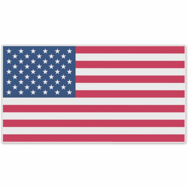 Flagge der USA - USA - Patriotik Aufkleber (Vorderseite)