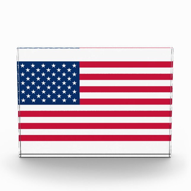 Flagge der USA - USA - Patriotik Fotoblock (Vorderseite)