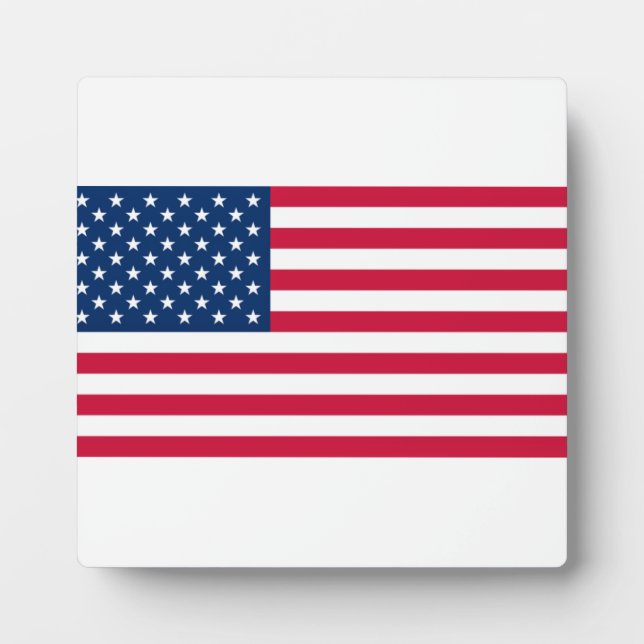 Flagge der USA - USA - Patriotik Fotoplatte (Vorderseite)