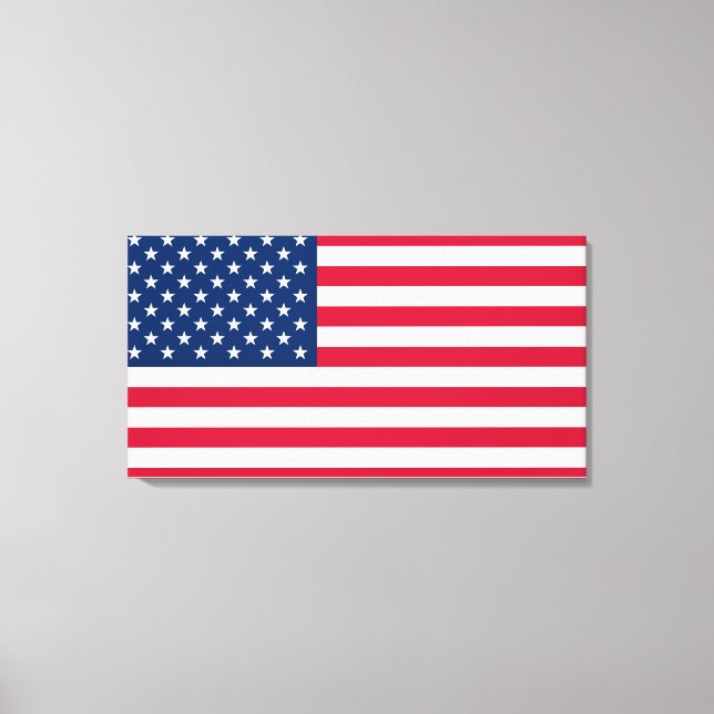 Flagge der USA - USA - Patriotik Leinwanddruck (Vorderseite)