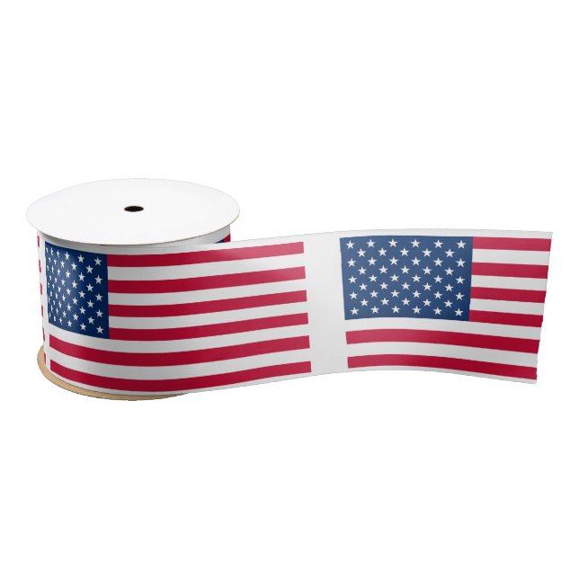 Flagge der USA - USA - Patriotik - Satinband (Spule)