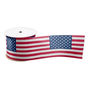 Flagge der USA - USA - Patriotik Satinband
