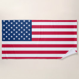Flagge der USA - USA - Patriotik Strandtuch