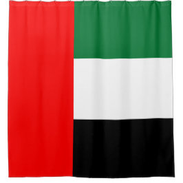Flagge der Vereinigten Arabischen Emirate (AE) Duschvorhang
