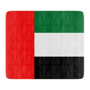 Flagge der Vereinigten Arabischen Emirate (AE) Schneidebrett