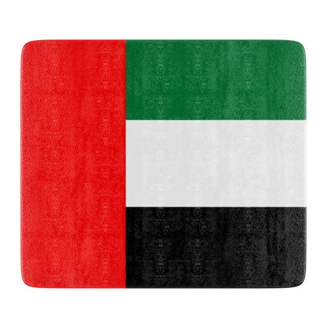 Flagge der Vereinigten Arabischen Emirate (AE) Schneidebrett (Vorderseite)