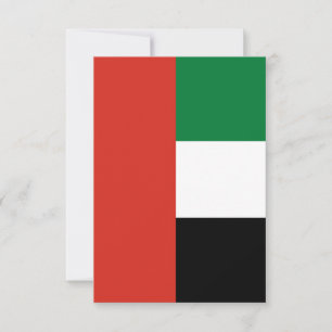 Flagge der Vereinigten Arabischen Emirate Dankeskarte