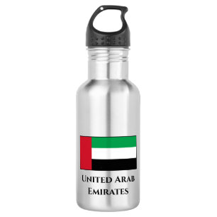 Flagge der Vereinigten Arabischen Emirate Edelstahlflasche
