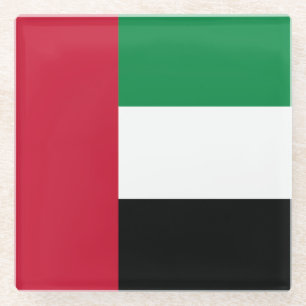 Flagge der Vereinigten Arabischen Emirate Glasuntersetzer