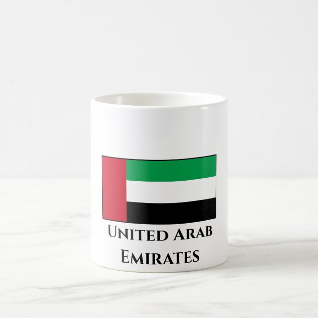 Flagge der Vereinigten Arabischen Emirate Kaffeetasse (Mittel)