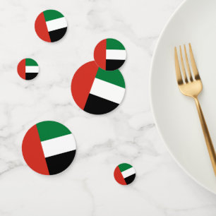 Flagge der Vereinigten Arabischen Emirate Konfetti