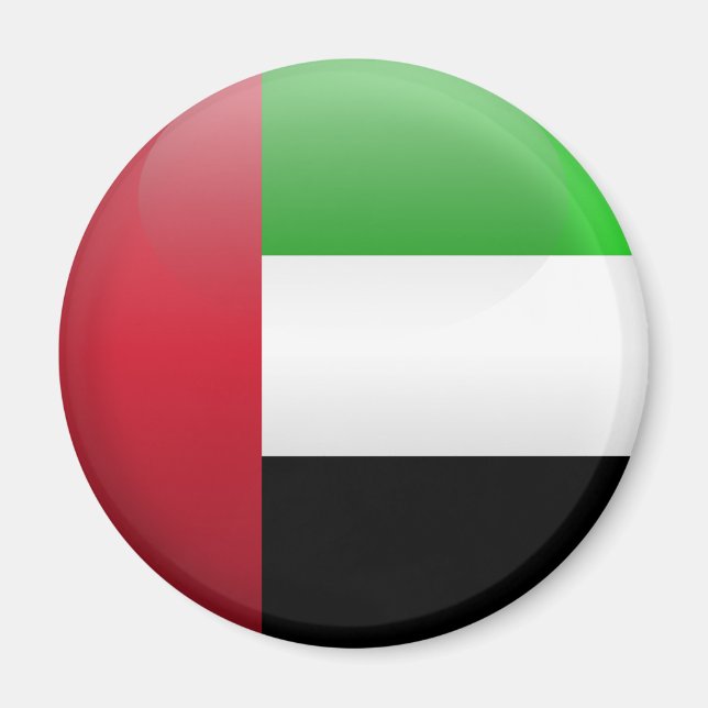 Flagge der Vereinigten Arabischen Emirate Magnet (Vorne)