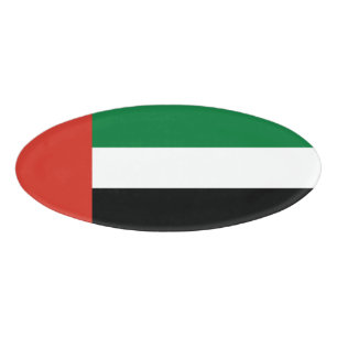 Flagge der Vereinigten Arabischen Emirate Namenschild