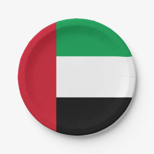 Flagge der Vereinigten Arabischen Emirate Pappteller