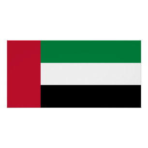Flagge der Vereinigten Arabischen Emirate Poster