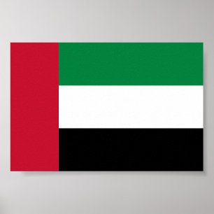 Flagge der Vereinigten Arabischen Emirate Poster