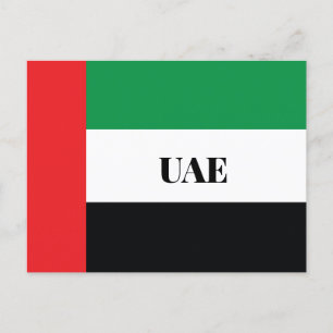 Flagge der Vereinigten Arabischen Emirate Postkarte