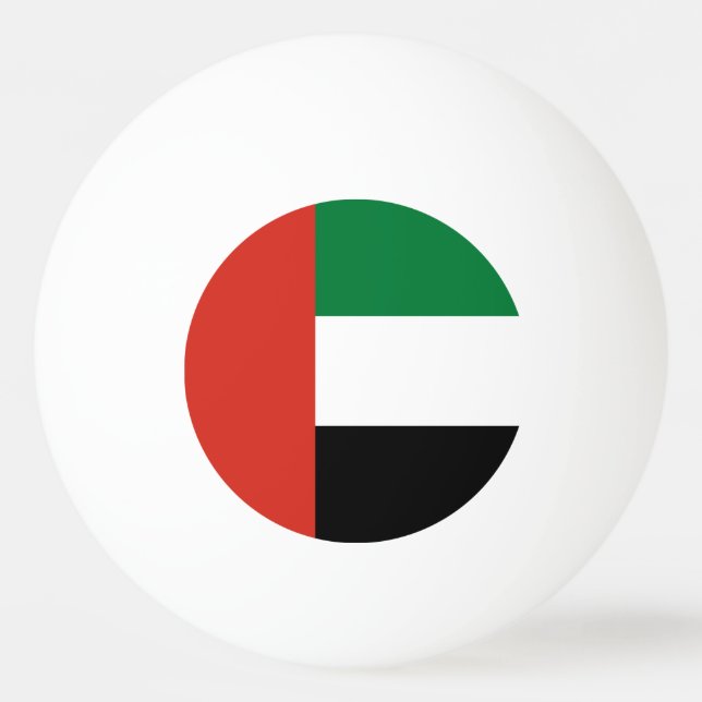 Flagge der Vereinigten Arabischen Emirate Tischtennisball (Vorderseite)