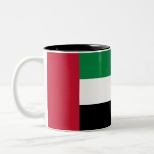 Flagge der Vereinigten Arabischen Emirate Zweifarbige Tasse