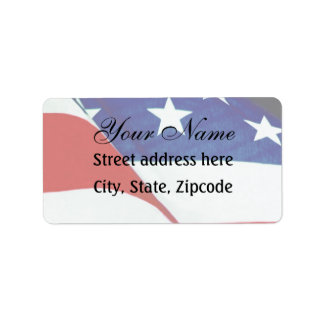Flagge der Vereinigten Staaten Adressaufkleber