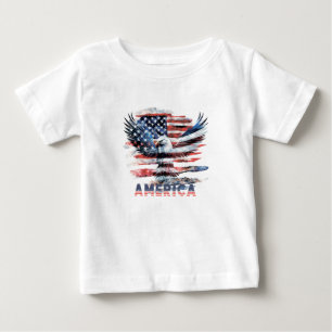 Flagge der Vereinigten Staaten. Amerika Baby T-shirt
