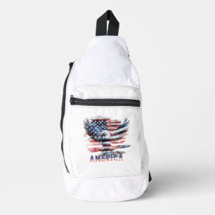 Flagge der Vereinigten Staaten. Amerika Crossbody Bag