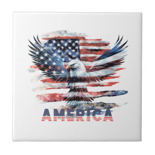 Flagge der Vereinigten Staaten. Amerika Fliese