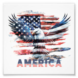 Flagge der Vereinigten Staaten. Amerika Fotodruck
