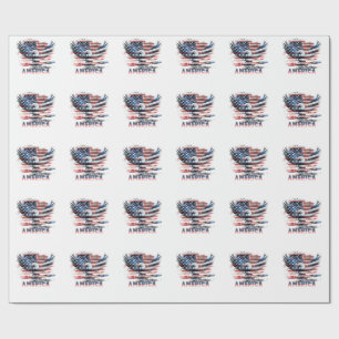 Flagge der Vereinigten Staaten. Amerika Geschenkpapier