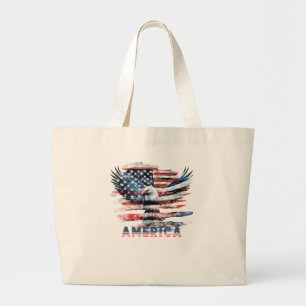 Flagge der Vereinigten Staaten. Amerika Jumbo Stoffbeutel