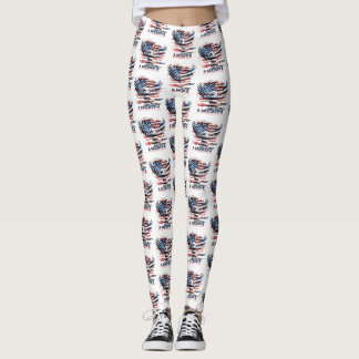 Flagge der Vereinigten Staaten. Amerika Leggings