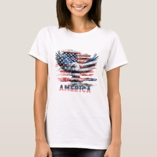 Flagge der Vereinigten Staaten. Amerika T-Shirt
