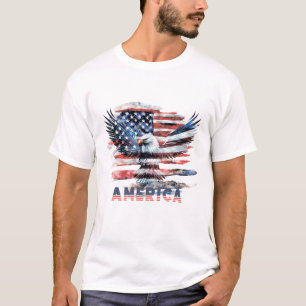 Flagge der Vereinigten Staaten. Amerika T-Shirt
