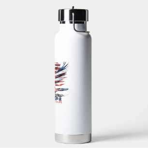 Flagge der Vereinigten Staaten. Amerika Trinkflasche
