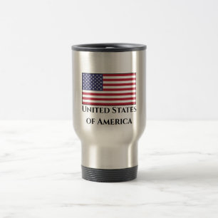 Flagge der Vereinigten Staaten (Amerikanisch) Reisebecher