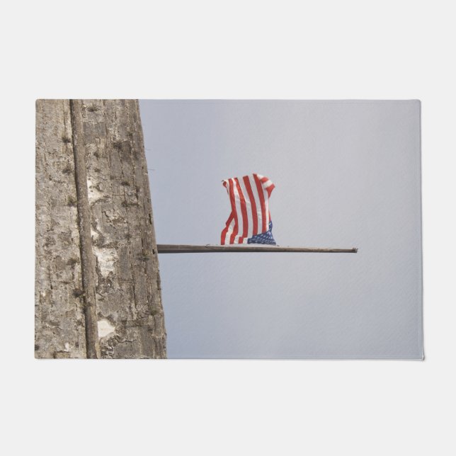 Flagge der Vereinigten Staaten bei Half-Mast (USA) Fußmatte (Vorderseite)