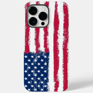 Flagge der Vereinigten Staaten - Brushed Grunge Case-Mate iPhone 14 Pro Max Hülle