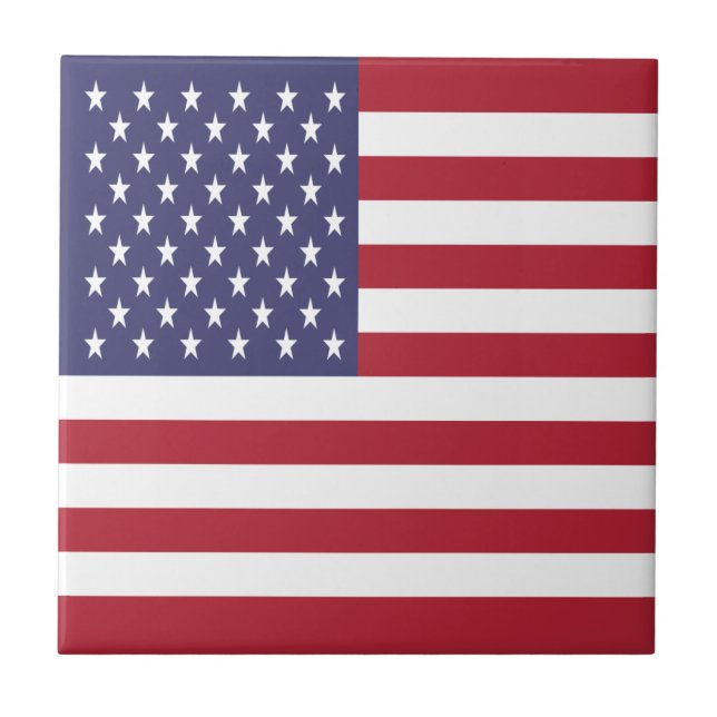 Flagge der Vereinigten Staaten Fliese (Vorderseite)