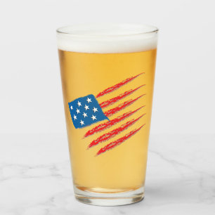 Flagge der Vereinigten Staaten Glas
