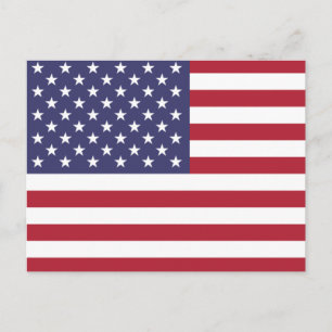 Flagge der Vereinigten Staaten Postkarte