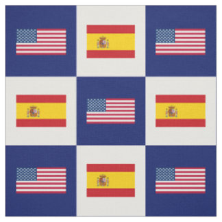 Flagge der Vereinigten Staaten, Spanienflagge auf Stoff