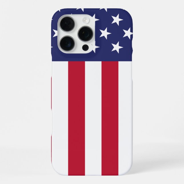 Flagge der Vereinigten Staaten von Amerika iPhone Hülle (Rückseite)