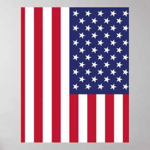 Flagge der Vereinigten Staaten von Amerika Poster