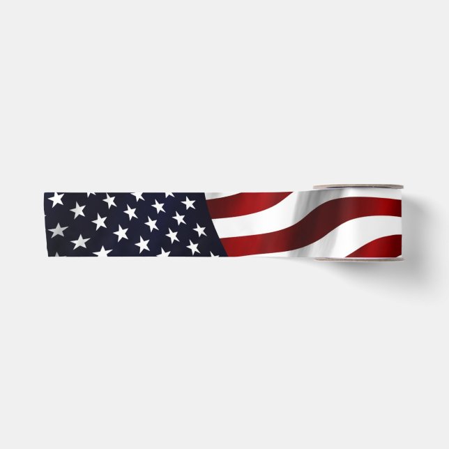FLAGGE DER VEREINIGTEN STAATEN VON AMERIKA SATINBAND (Vorderseite)