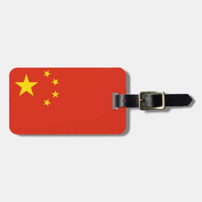 Flagge der Volksrepublik China Gepäckanhänger (Vorderseite horizontal)